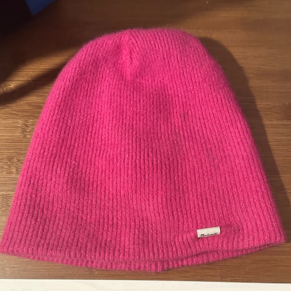 Madewell Wool Pink Beanie one Size